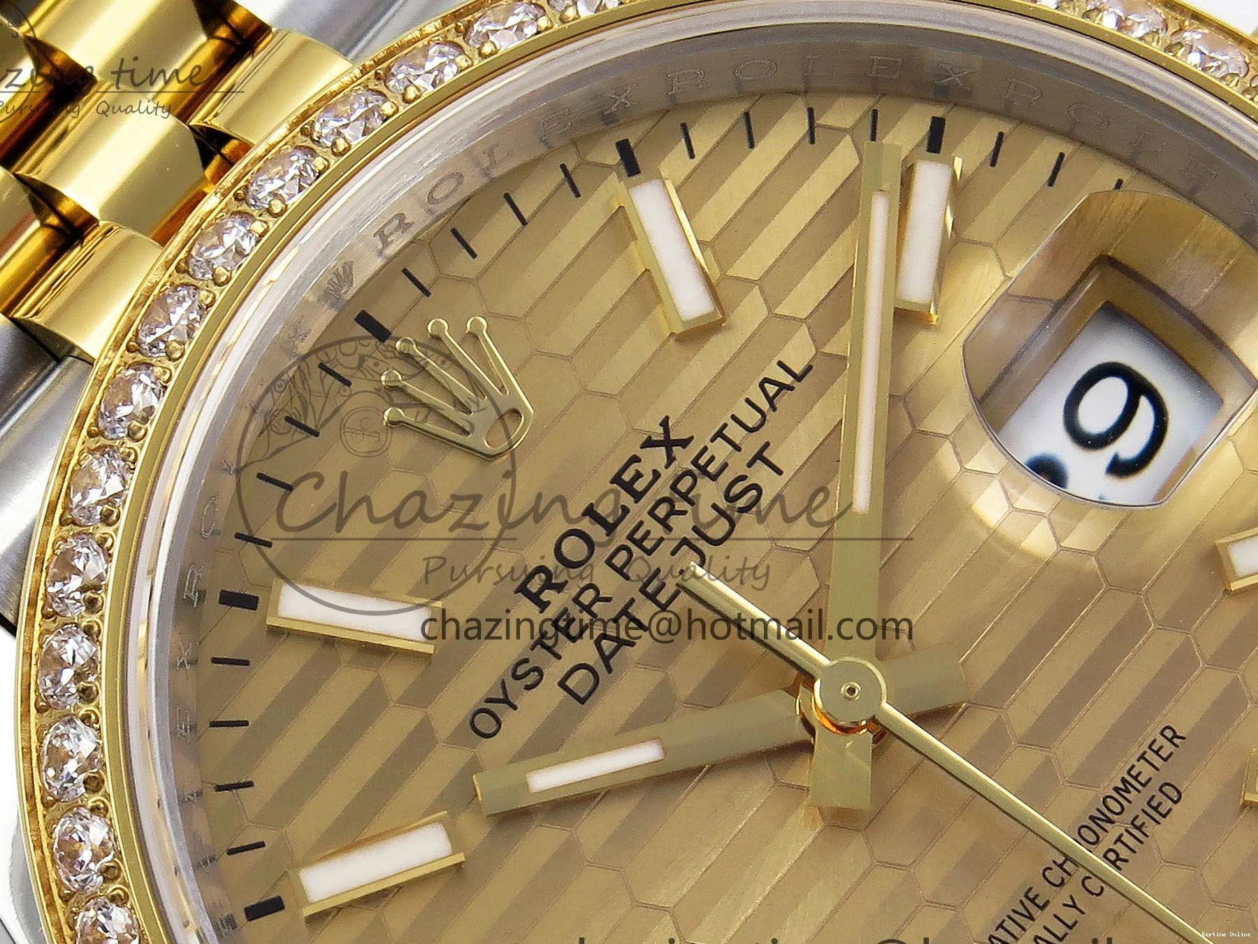 0223 Minimalist DateJust 36 SS 126283rbr VSF 1:1 Best Edition 904L Steel YG Textured Dial on Jubilee Bracelet VS 1378